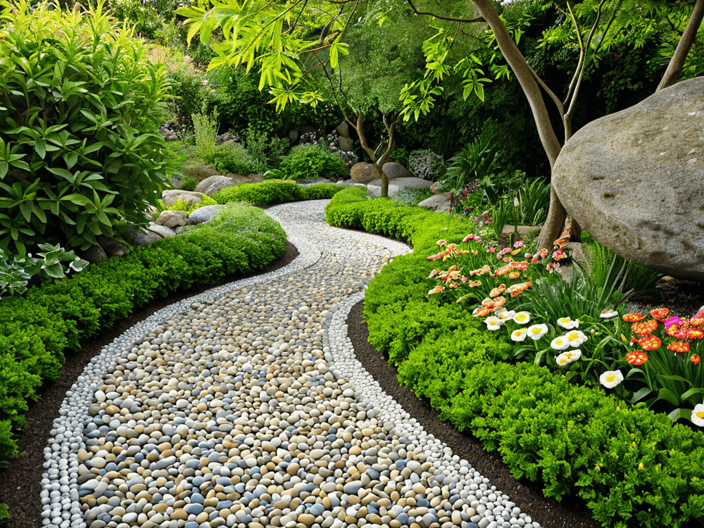 Rock Your Garden Pebble Path