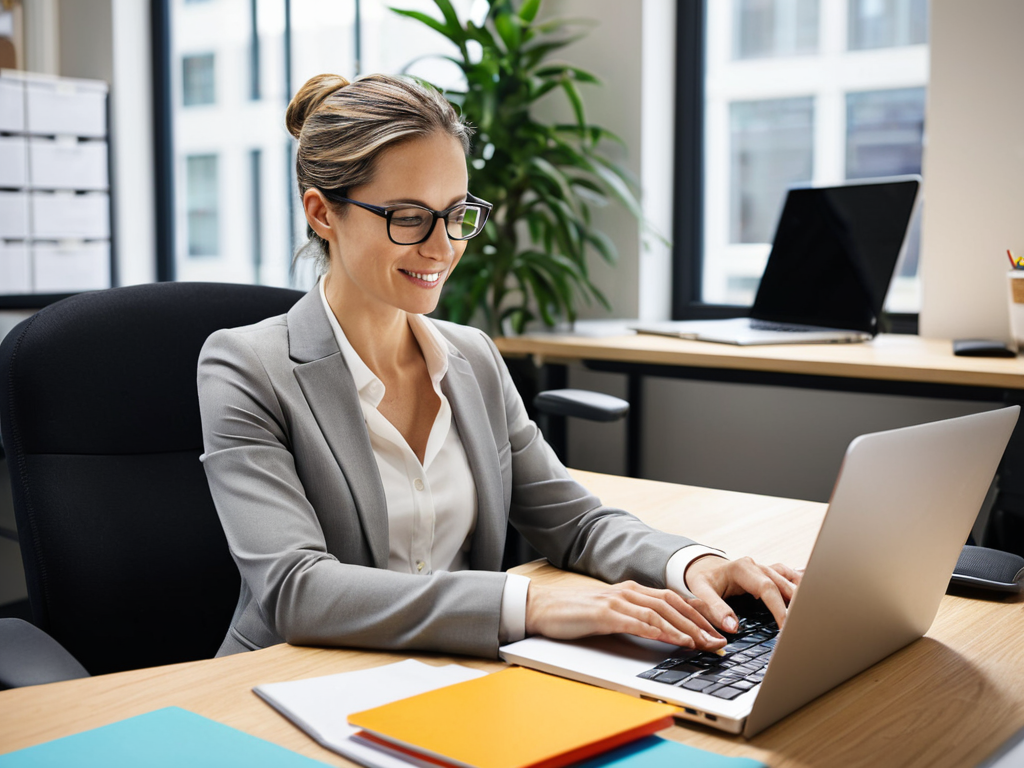 Workplace productivity tips at desk