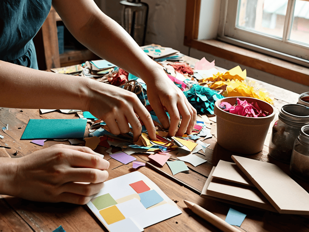 Recycled paper creative tips