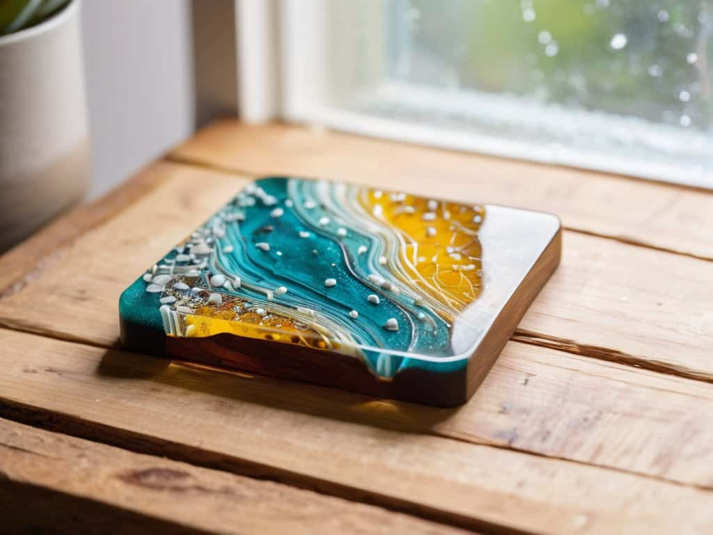 Functional Art: Making Personalized Resin Coasters Step-by-step 4 Personalized resin coasters