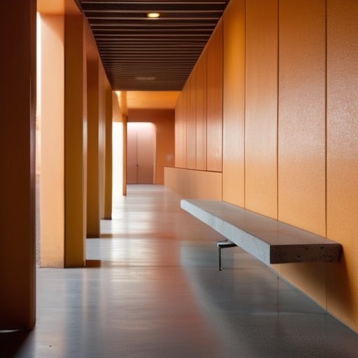 Wrapping It All Up: dim hallway liminal