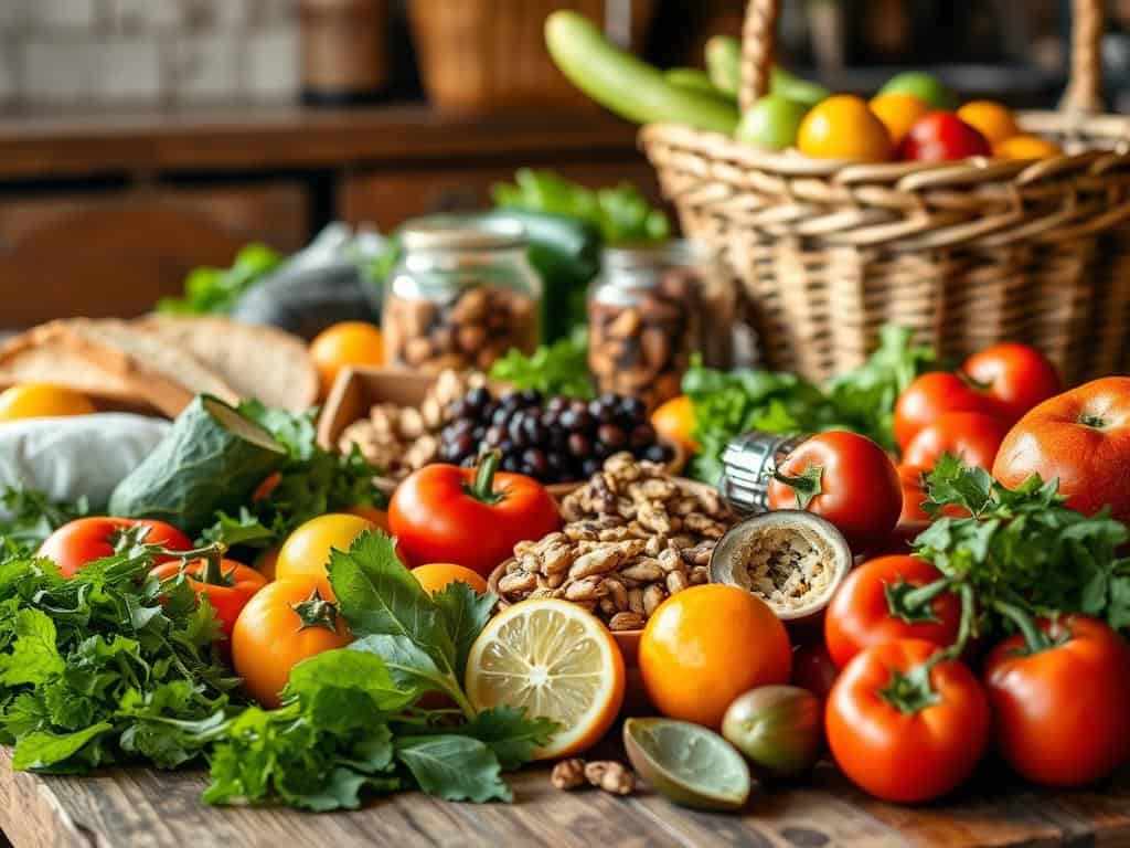 Fresh ingredients for healthy dining while traveling