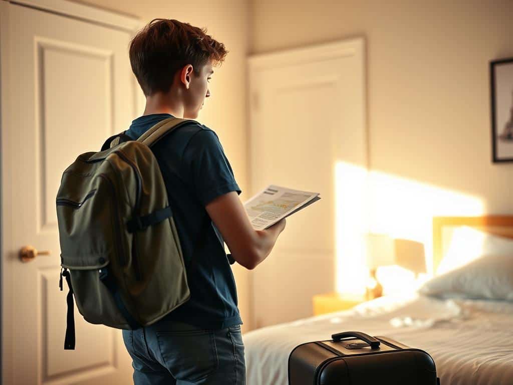 first-time traveler preparing for a trip